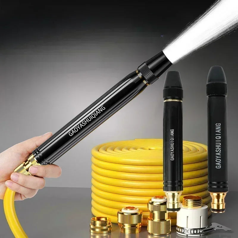 Portable Car Wash Gun High Pressure Water-Gun Household Car Wash Water Gun Black Diamond Water Gun Watering Pipe Car Wash Nozzle