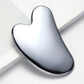 Thick Stainless Steel Dolphin Gua Sha Facial Tool - Fragrance-Free, Battery-Free Eye & Face Massage Board for Deep Tissue Pressu